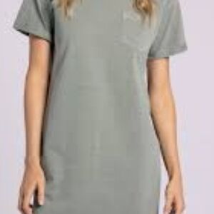New Thread Supply Olive Green T-Shirt Dress
